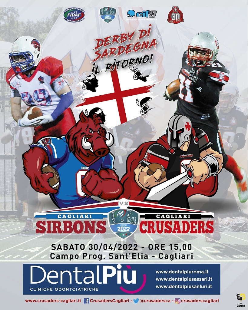 Crusadres Cagliari: a S.Elia il ritorno del derby cittadino CIF9 con i Sirbons
